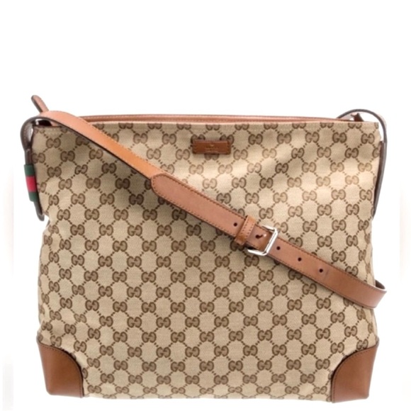 Gucci Handbags - GREAT CONDITION! Authentic Gucci Sherry Web Abbey Shoulder Bag Handbag Purse